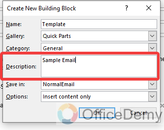How to create Quick Parts in Outlook 8