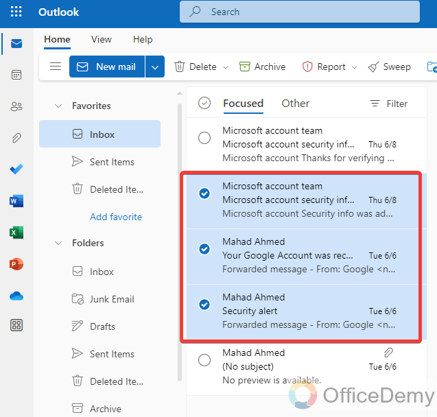 What Does Sweep Mean In Outlook 1