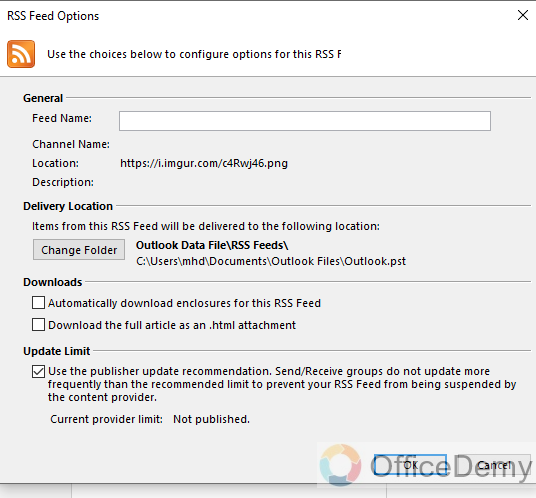 What is RSS Feeds in Outlook 11