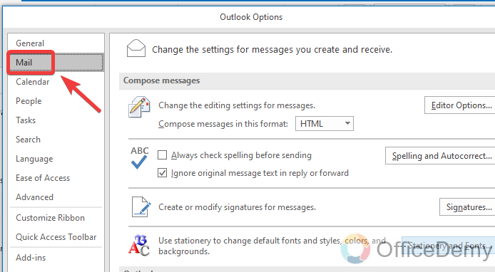 Where is Spell Check in Outlook 19