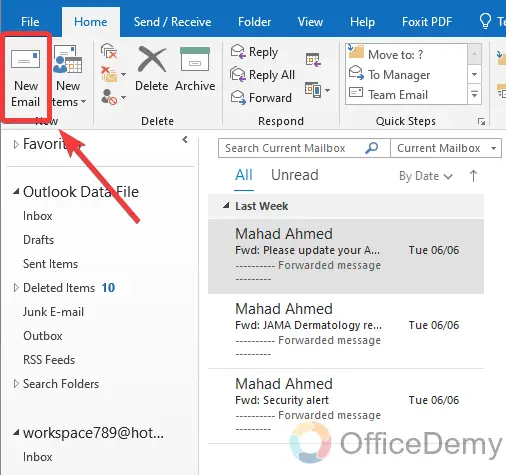 Where is Spell Check in Outlook 4