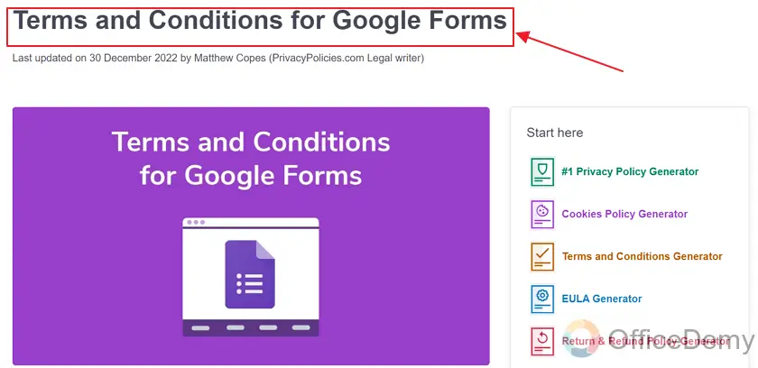 how to add terms and conditions in google form 7