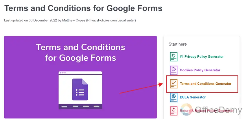 how to add terms and conditions in google form 8