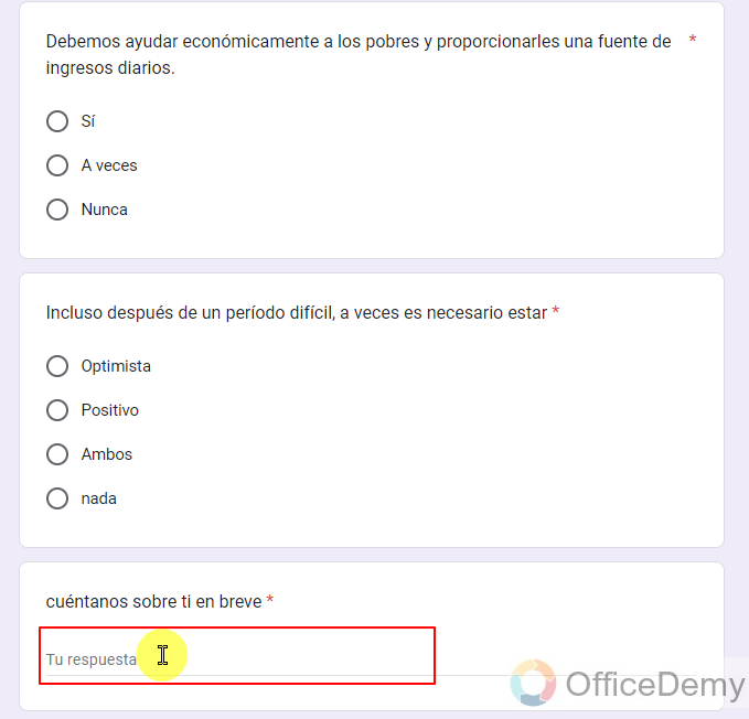how to make google form in another language 16