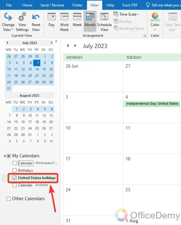 How to Add Holidays to Outlook Calendar 13