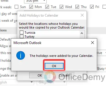 How to Add Holidays to Outlook Calendar 7