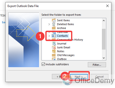 How to Backup Outlook Contacts 13