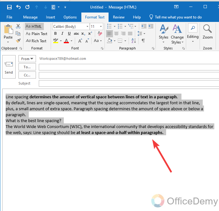 How to Change Paragraph Spacing in Outlook 21