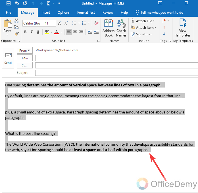 How to Change Paragraph Spacing in Outlook 3