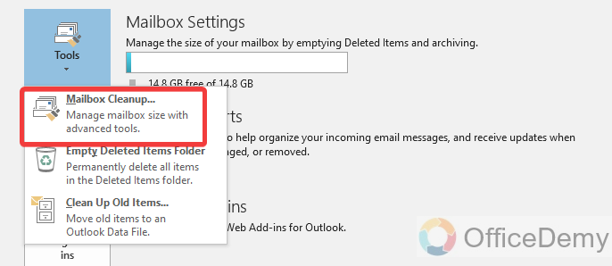 How to Check Outlook Storage 22