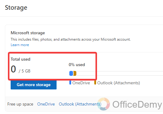 How to Check Outlook Storage 4