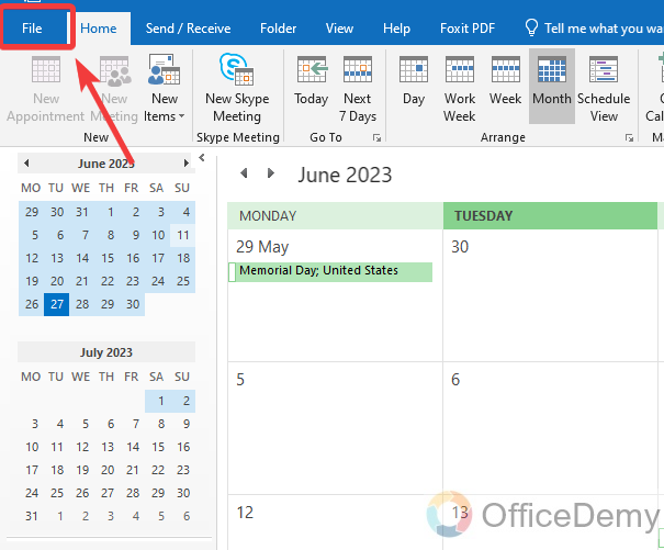 How to Combine Calendars in Outlook 9
