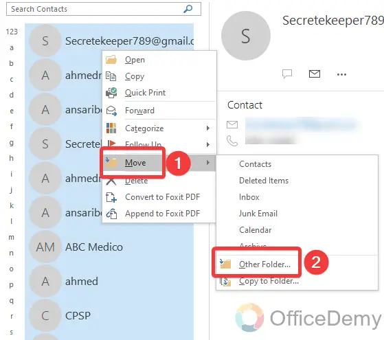 How to Combine Duplicate Contacts in Outlook 3