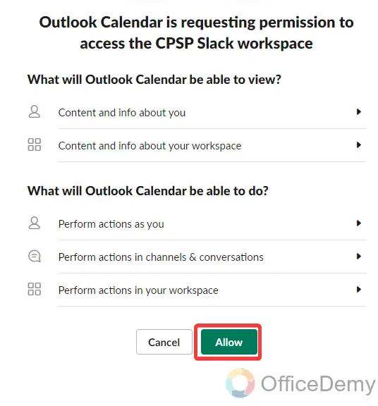 How to Connect Slack to Outlook Calendar 8