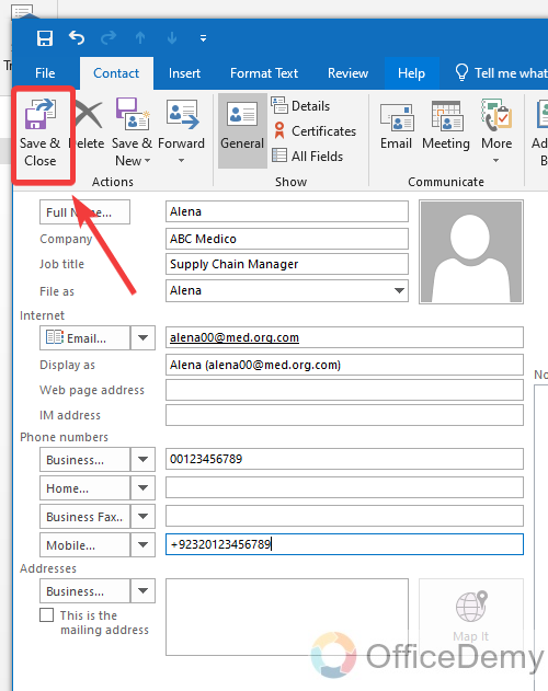 How to Create a Vcard in Outlook 10