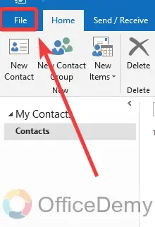How to Create a Vcard in Outlook 3