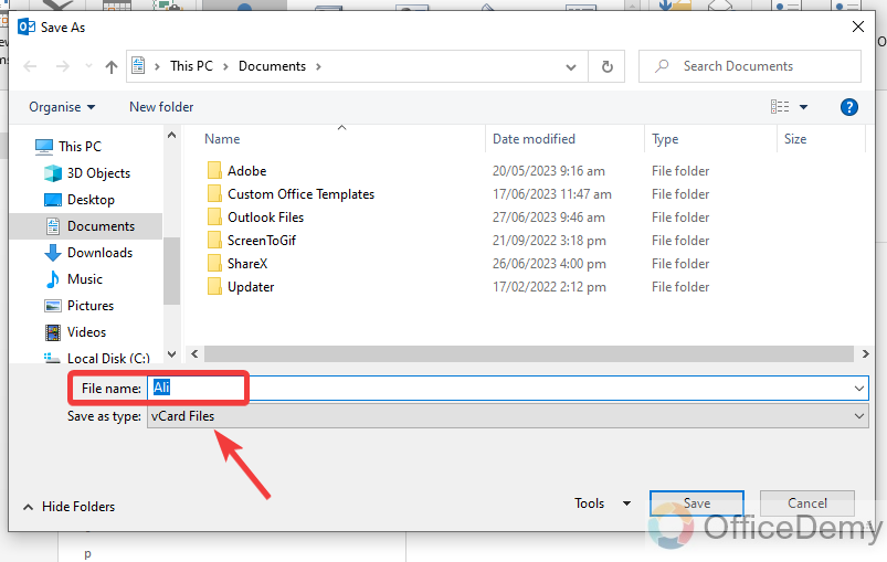 How to Create a Vcard in Outlook 5