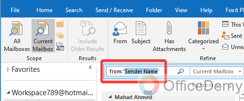 How to Delete All Emails From One Sender Outlook 14