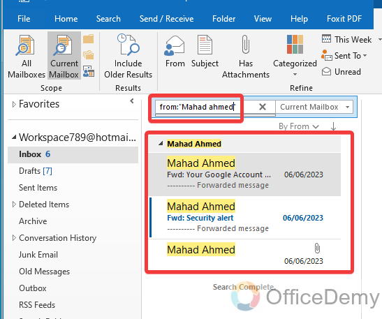 How to Delete All Emails From One Sender Outlook 15