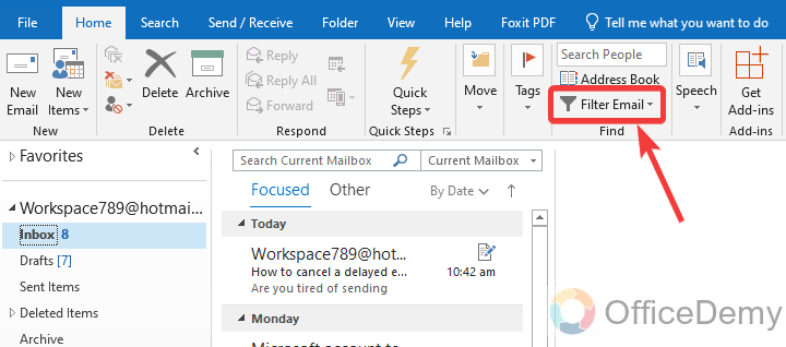 How to Delete all Unread Emails in Outlook 10