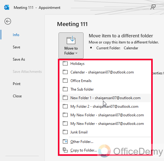How to Duplicate a Meeting in Outlook 11