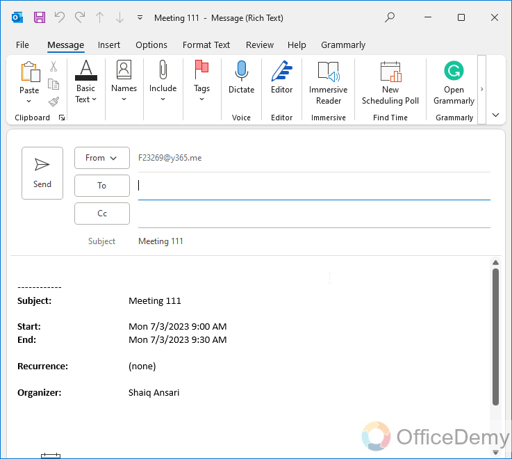 How to Duplicate a Meeting in Outlook 12