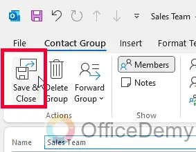 How to Edit a Contact Group in Outlook 13