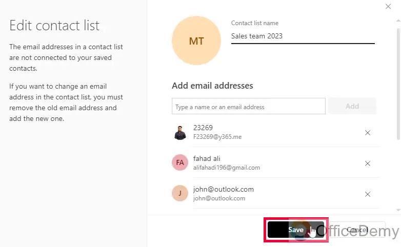How to Edit a Contact Group in Outlook 22