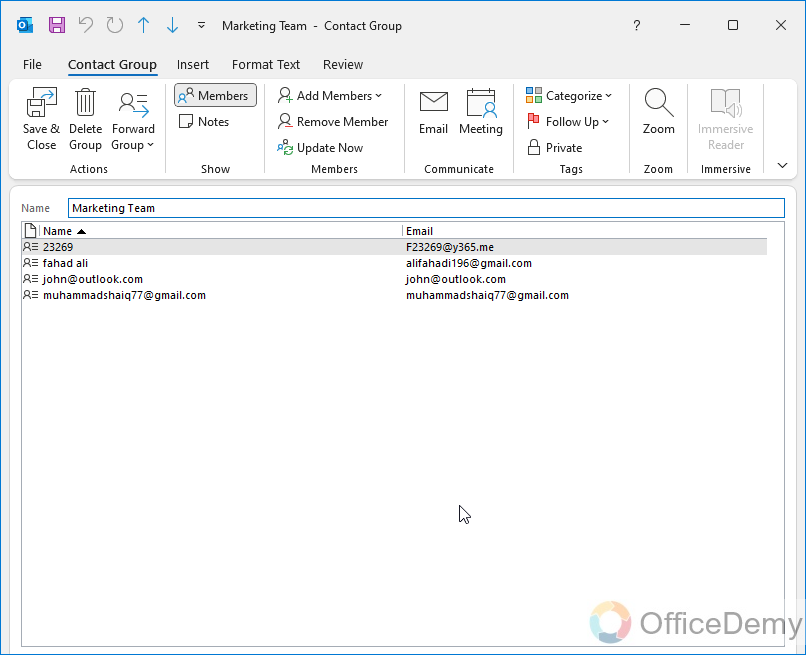 How to Edit a Contact Group in Outlook 3