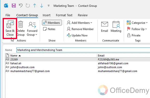 How to Edit a Contact Group in Outlook 5