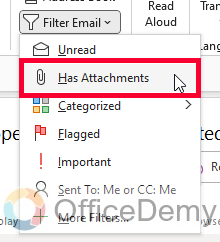How to Find Attachments in Outlook 10