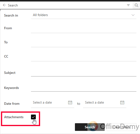 How to Find Attachments in Outlook 26