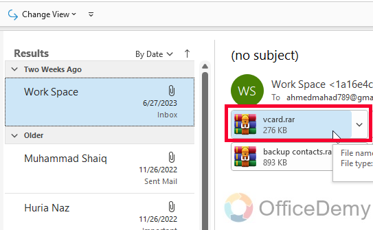 How to Find Attachments in Outlook 5