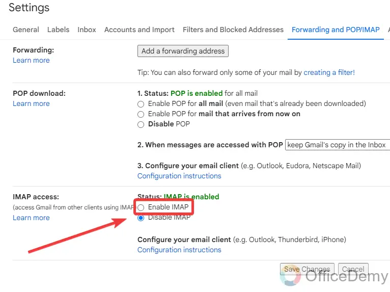 How to Link Outlook to Gmail 4