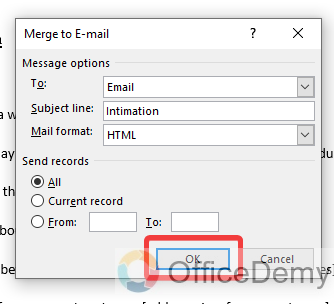 How to Mail Merge in Outlook 10