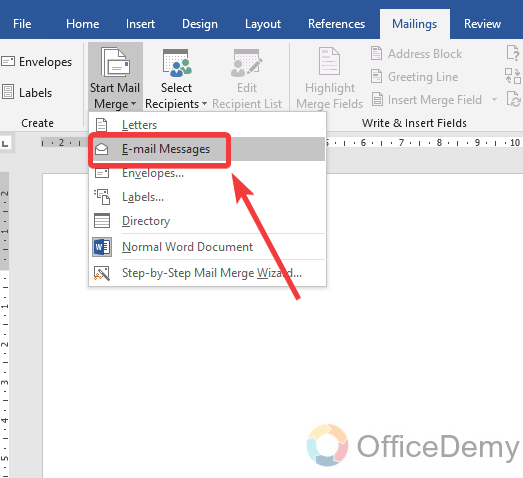 How to Mail Merge in Outlook 15