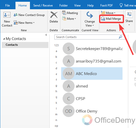 How to Mail Merge in Outlook 2