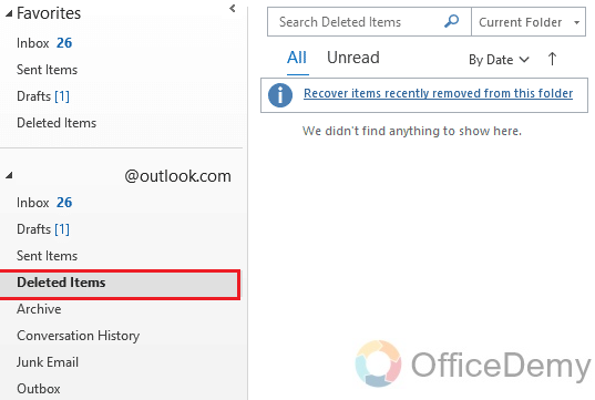 How to Recover a Deleted Draft in Outlook 8