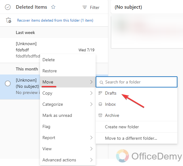 How to Recover a Deleted Draft in Outlook 5