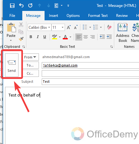 How to Send Emails on Behalf of Someone in Outlook 6