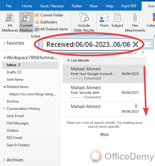 How to Sort Emails by Date Range in Outlook 11