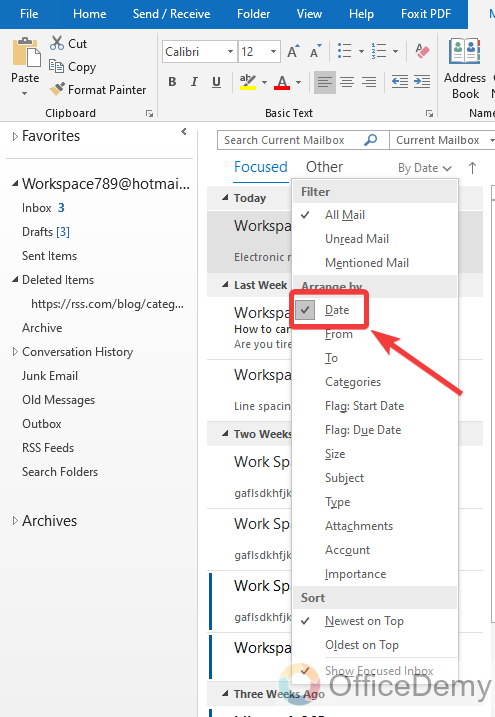 How to Sort Emails by Date Range in Outlook 9