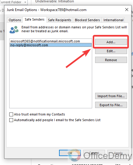 How to Stop Emails Going to Junk Outlook 365 11