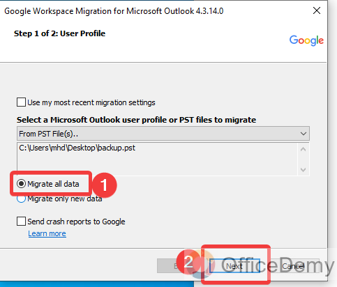 How to Transfer Outlook Emails to Gmail 15