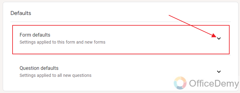 How to change the default settings of Google Form 11