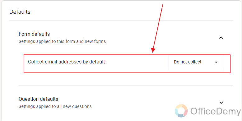 How to change the default settings of Google Form 12