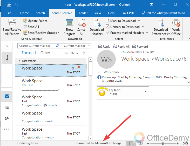How to Appear Offline on Outlook 1