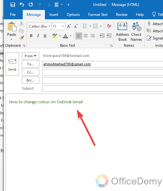 How to Change Colour on Outlook Email 10