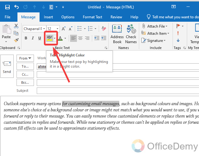 How to Change Colour on Outlook Email 23