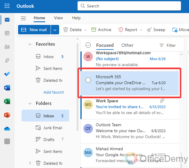 How to Download an Outlook Email 7